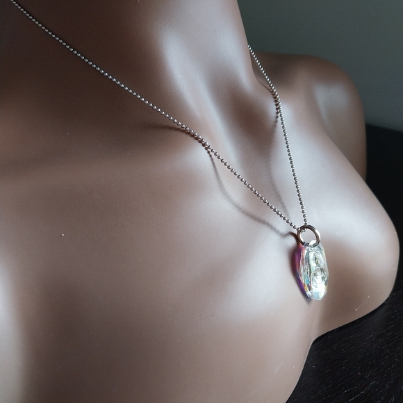 Silver Sterling Necklace with Pendant - Picture 3 of 11